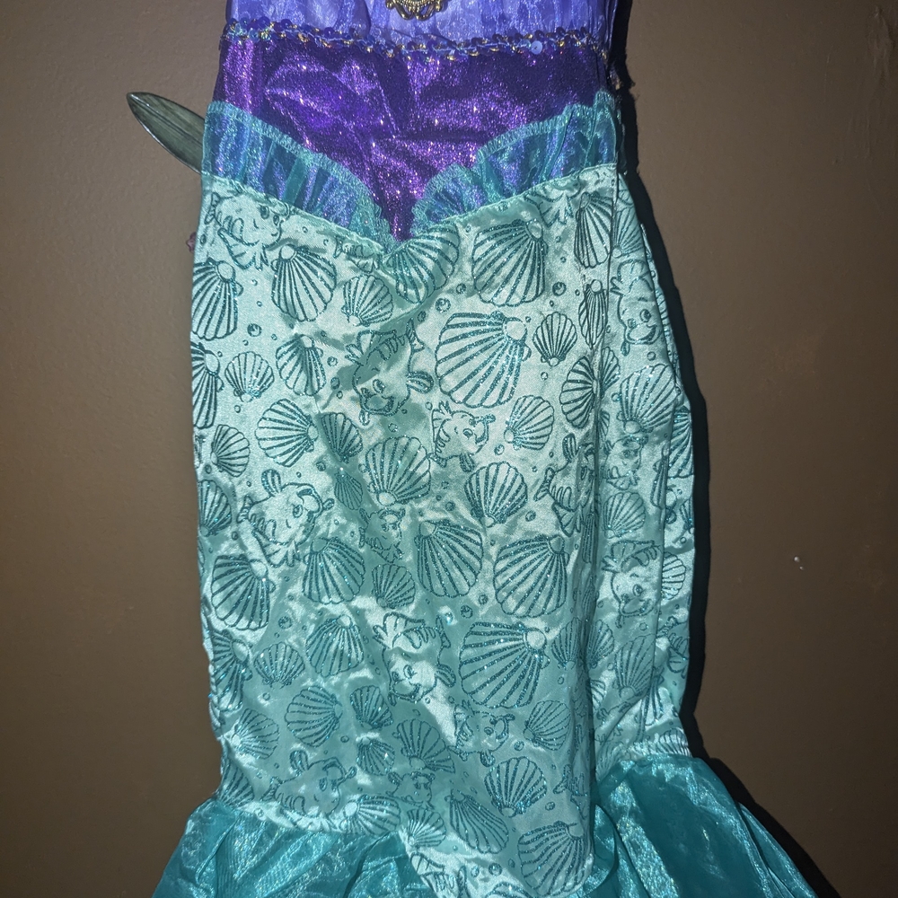Mermaid Costume Dress in Purple and Teal